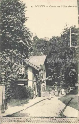 AK / Ansichtskarte Sevres Boulogne-Billancourt 92 Hauts-de-Seine Entrée des Villas Brancas