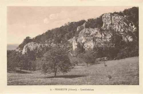 AK / Ansichtskarte Ferrette Pfirt Alsace 68 Haut-Rhin Loechlefelsen