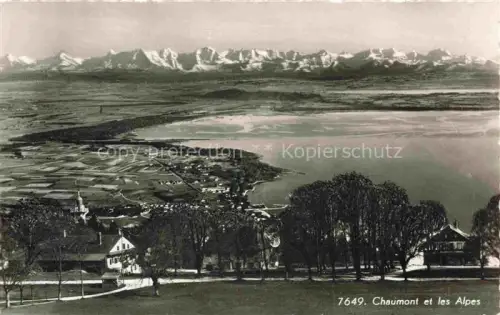 AK / Ansichtskarte Chaumont 1168m NE et les Alpes