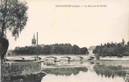 AK / Ansichtskarte Audincourt Montbeliard 25 Doubs Le Pont sur le Doubs