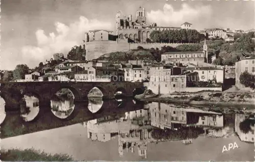 AK / Ansichtskarte BEZIERS 34 Herault Cathedrale St Nazaire et le Pont