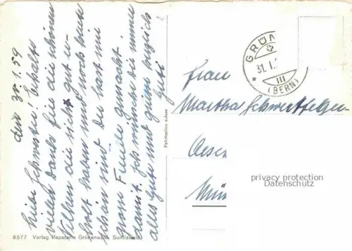 AK / Ansichtskarte Sumiswald BE Ortspartie mit Kirche