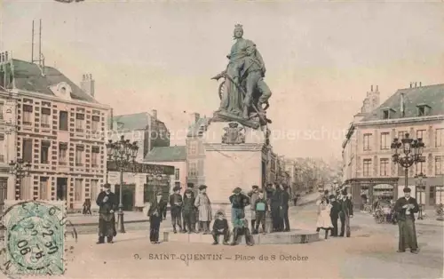 AK / Ansichtskarte SAINT-QUENTIN ST-QUENTIN 02 Aisne Place du 8 Octobre