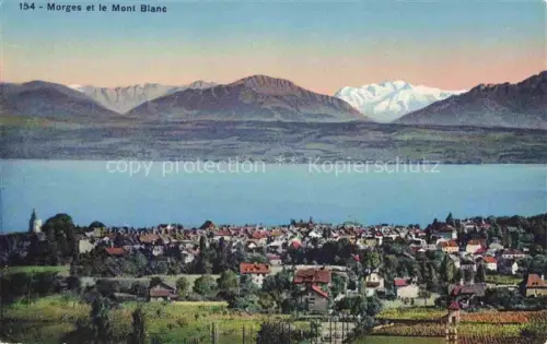 AK / Ansichtskarte MORGES VD et le Mont Blanc