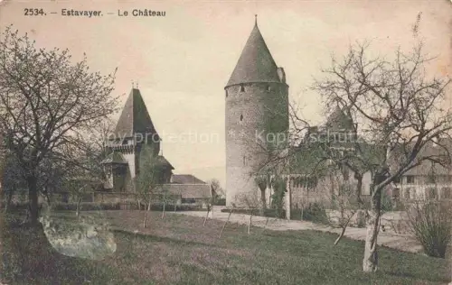 AK / Ansichtskarte Estavayer-le-Gibloux FR Le Chateau