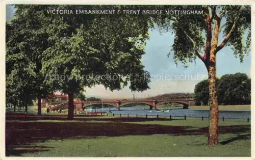 AK / Ansichtskarte NOTTINGHAM  UK Victoria Embankment and Trent Bridge