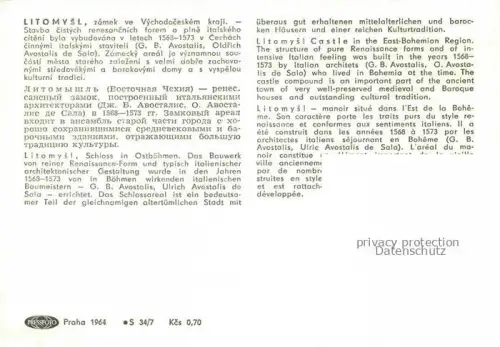AK / Ansichtskarte Litomysl Leitomischl CZ Zamek ve Vychodoceskem kraji