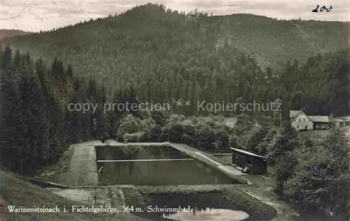 AK / Ansichtskarte Warmensteinach Schwimmbad