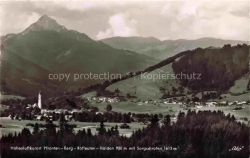 AK / Ansichtskarte Pfronten Bayern Berg Roefleuten Halden mit Sorgschrofen