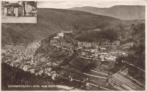 AK / Ansichtskarte Schwarzburg Rudolstadt Thueringen Blick vom Trippstein