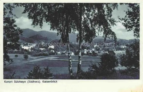 AK / Ansichtskarte Suelzhayn Ellrich Suedharz Thueringen Kaiserblick