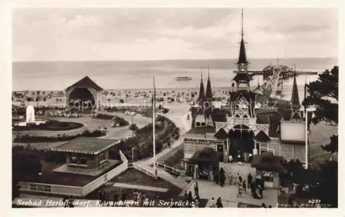AK / Ansichtskarte HERINGSDORF  Ostseebad Usedom Kuranlagen mit Seebruecke
