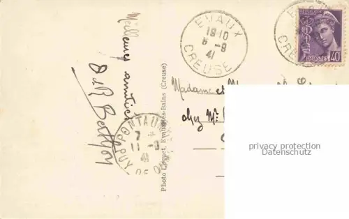 AK / Ansichtskarte Evaux-les-Bains Aubusson 23 Creuse Grand Hôtel des Bains Etabissement thermal