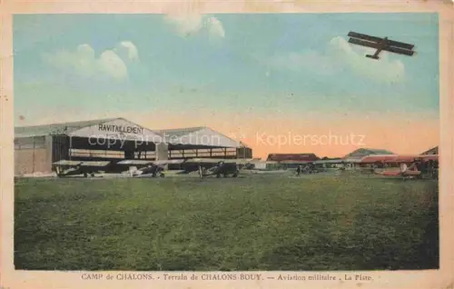 AK / Ansichtskarte Camp de Chalons Chalons-en-Champagne 51 Marne Terrain de Chalons Bouy Aviation militaire la piste