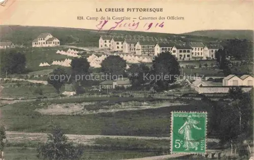 AK / Ansichtskarte Camp de la Courtine Aubusson 23 Creuse Casernes des Officiers