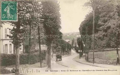 AK / Ansichtskarte Sevres Boulogne-Billancourt 92 Hauts-de-Seine Allée de Bellevue au Carrefour du Chemin des Bruyères