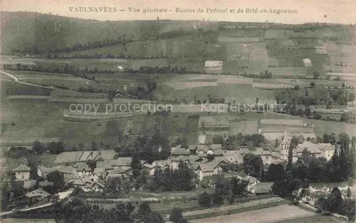 AK / Ansichtskarte Vaulnaveys GRENOBLE 38 Isere Vue générale aérienne Routes du Prémol et de Brié-et-Angonnes