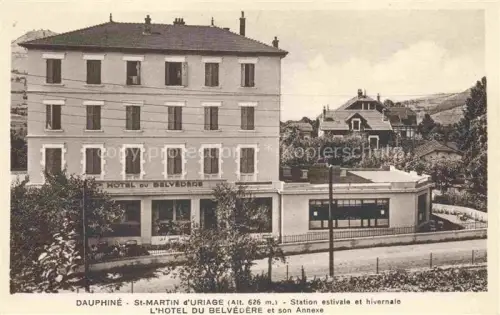 AK / Ansichtskarte St-Martin-d Uriage Grenoble 38 Isere Hôtel du Belvédère Station estival et hivernale