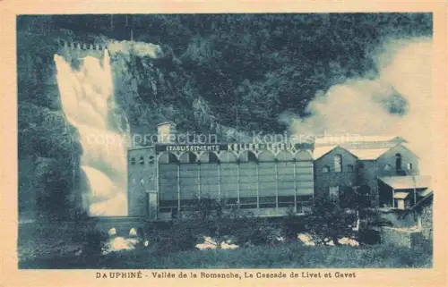 AK / Ansichtskarte Livet-et-Gavet GRENOBLE 38 Isere Vallée de la Romanche Cascade Etablissements Keller-Leleux