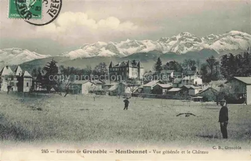 AK / Ansichtskarte Montbonnot-Saint-Martin GRENOBLE 38 Isere Vue générale et le château Alpes