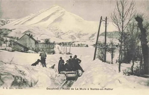 AK / Ansichtskarte Nantes-en-Ratier GRENOBLE 38 Isere Route de la Mure à Nantes en Rattier en hiver