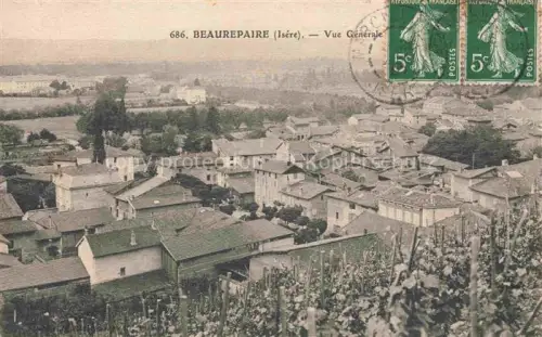 AK / Ansichtskarte Beaurepaire VIENNE 38 Isere Vue générale