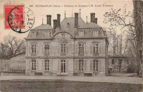 AK / Ansichtskarte Estrablin VIENNE 38 Isere Château de Gemens à Monsieur Louis Tremeau