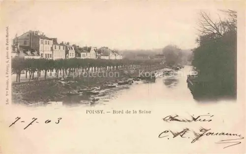 AK / Ansichtskarte Poissy Saint-Germain-en-Laye 78 Yvelines Bord de la Seine