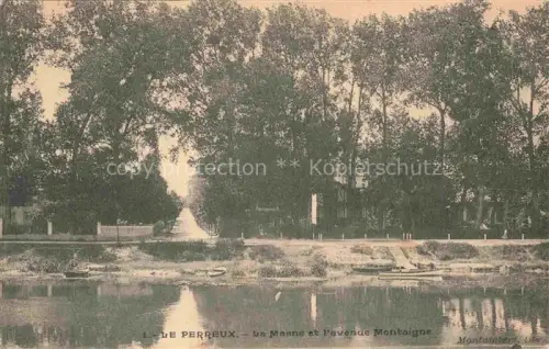 AK / Ansichtskarte Le Perreux-sur-Marne 94 Val-de-Marne La Marne et l'Avenue Montaigne