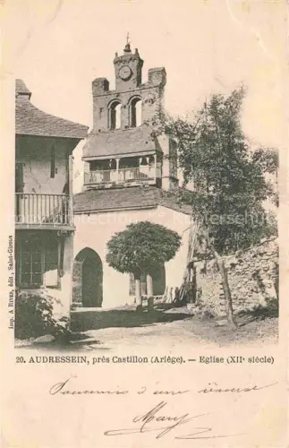 AK / Ansichtskarte Audressein Saint-Girons 09 Ariege Eglise XIIe siècle Kirche
