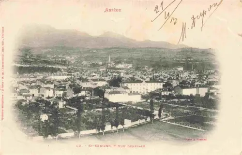 AK / Ansichtskarte St-Girons 09 Ariege Vue générale aérienne