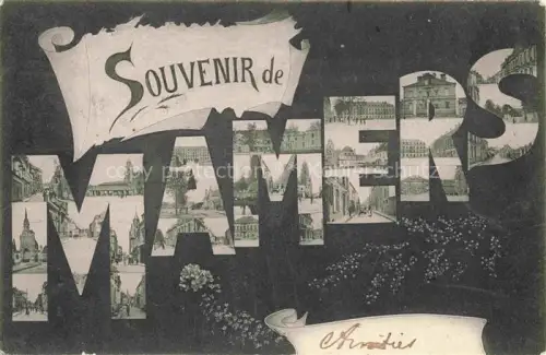 AK / Ansichtskarte Mamers 72 Sarthe Souvenir de la ville Schriftzug