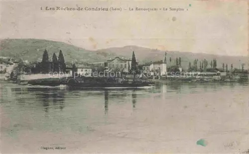 AK / Ansichtskarte Les Roches-de-Condrieu VIENNE 38 Isere Le Remorqueur Le Simplon