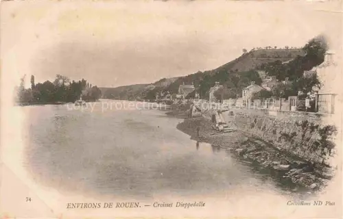 AK / Ansichtskarte Dieppedalle les Rouen 76 Seine-Maritime Aux bords de la rivière
