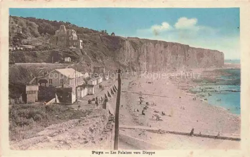 AK / Ansichtskarte Puys Dieppe 76 Seine-Maritime Les falaises et la plage vers Dieppe