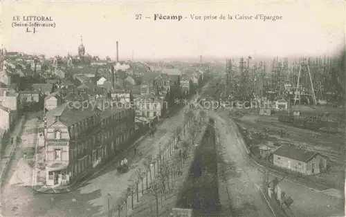 AK / Ansichtskarte FECAMP Le Havre 76 Seine-Maritime Vue prise de la Caisse d'Epargne