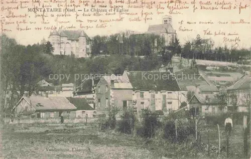 AK / Ansichtskarte Montataire SENLIS 60 Oise Vue générale Château Eglise