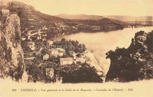 AK / Ansichtskarte Theoule-sur-Mer 06 Alpes-Maritimes Vue générale et le Golfe de la Napoule Corniche de l'Estetel