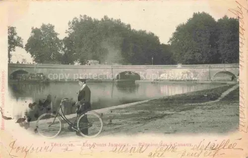 AK / Ansichtskarte TOULOUSE 31 Haute-Garonne Les Ponts Jumeaux Réunion des 3 Canaux