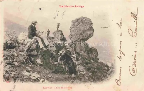 AK / Ansichtskarte Saurat FOIX 09 Ariege Roc de Carlong