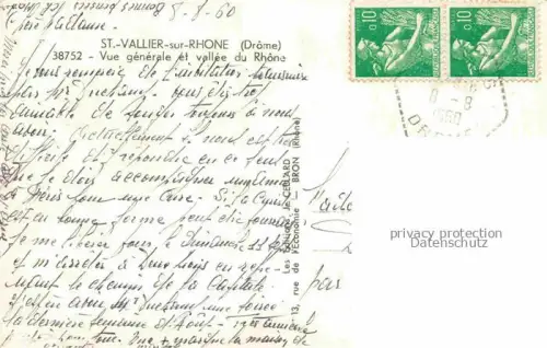 AK / Ansichtskarte St-Vallier-sur-Rhone VALENCE 26 Drome Vue générale aérienne Vallée du Rhône