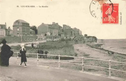 AK / Ansichtskarte LUC-SUR-MER CAEN 14 Calvados Le Moulin et la plage