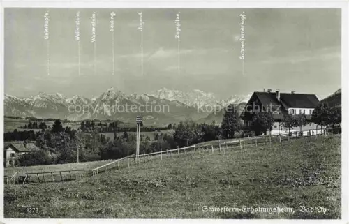 AK / Ansichtskarte Bad Oy-Mittelberg Oberallgaeu Bayern Schwestern-Erholungsheim Landschaftspanorama Alpen