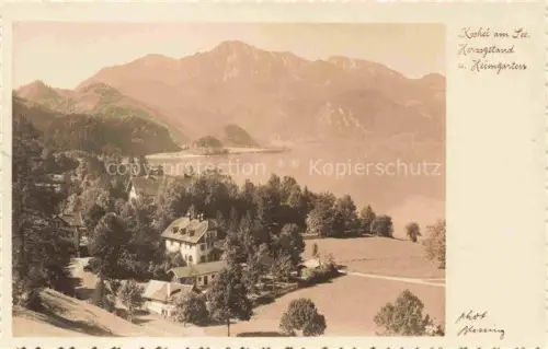 AK / Ansichtskarte Kochel See Bayern mit Herzogstand und Heimgarten
