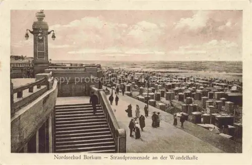 AK / Ansichtskarte BORKUM Nordseebad Strandpromenade an der Wandelhalle