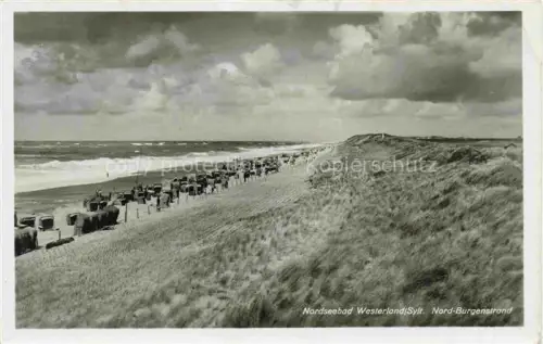 AK / Ansichtskarte WESTERLAND Sylt Nord Burgenstrand