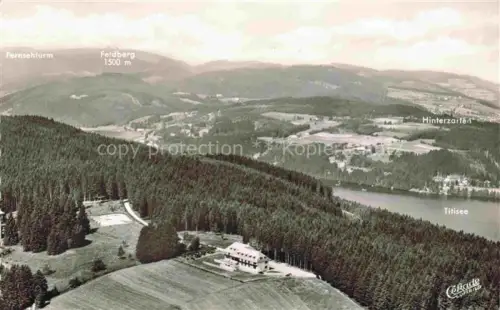 AK / Ansichtskarte TITISEE Hotel Kurhaus Saigerhoeh Fliegeraufnahme mit Feldberg und Hinterzarten
