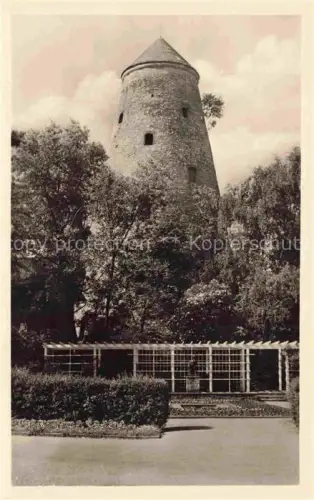 AK / Ansichtskarte Schoenebeck Elbe Alter Soleturm im Rosengarten