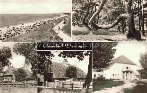 AK / Ansichtskarte Dierhagen Ostseebad Strandpartie Inselhaeuser Wald