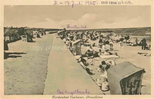 AK / Ansichtskarte CUXHAVEN Nordseebad Strandleben